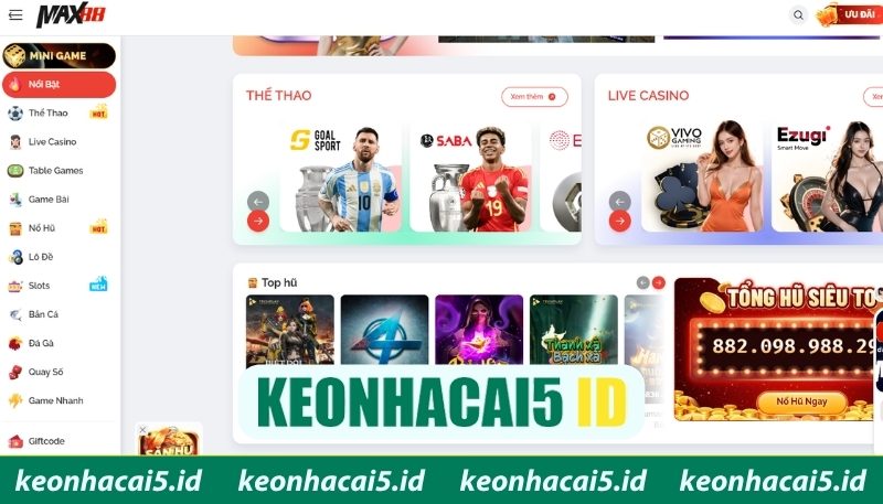 Max88 - Review Ưu Điểm Nổi Bật Tại Nhà Cái Đẳng Cấp 3 Khám phá kho game hấp dẫn chỉ có tại Max88